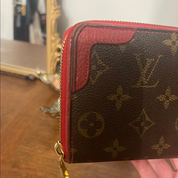 Louis Vuitton Monogram Wallet with Red Accents - Picture 12 of 14